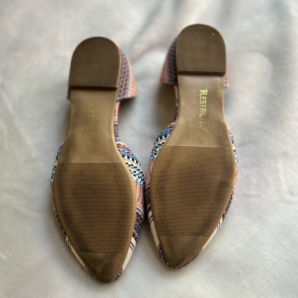 Restricted Embroidered Flats - Picture 2 of 4